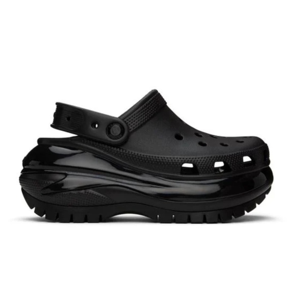 Crocs™ Women's Black Mega Crush Clog~NWT~Size W-9/M-7 - Picture 5 of 6